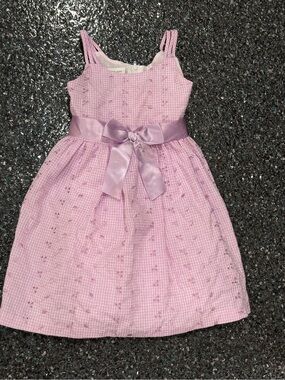 Bonnie Jean Sleeveless Purple Eyelet Dress Girls Size 5